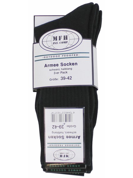 Army Socken 3-er Pack Schwarz